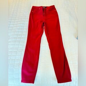 Judy Blue high rise, tummy control.ruby red.